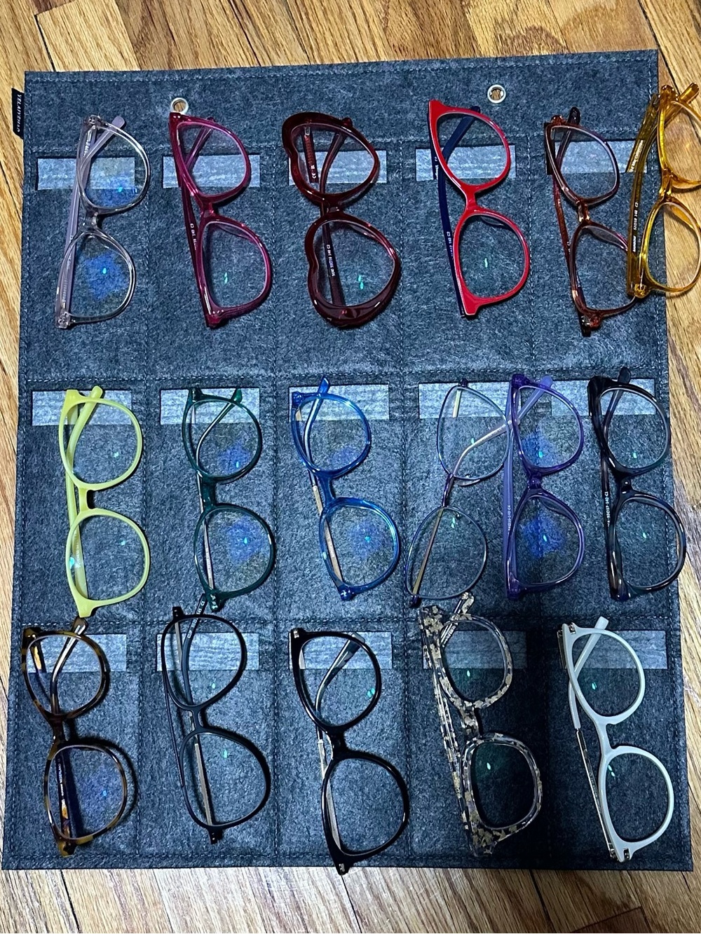 Mixed Color Eyeglass Frame Lot - 17 Pairs
